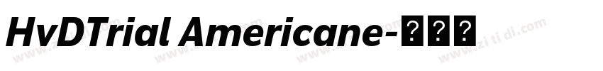 HvDTrial Americane字体转换